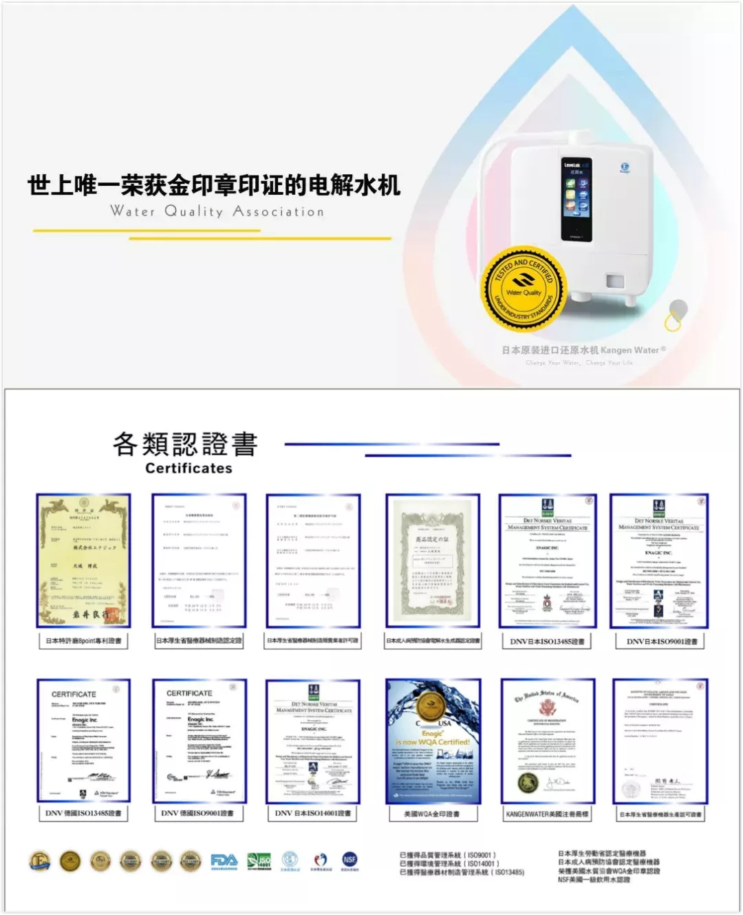 还原水所获荣誉